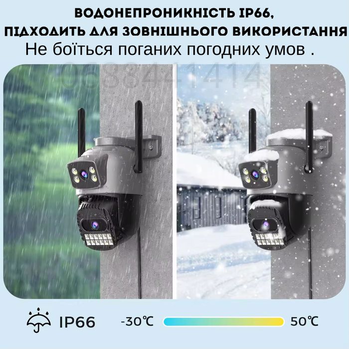 Wi-Fi камера 10 МП Besder A22Y з двома об’єктивами PTZ O-Kam Pro