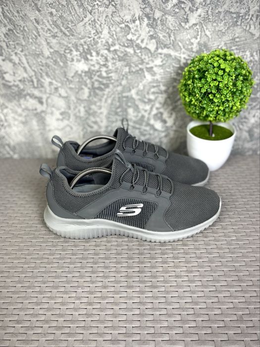 Skechers кроссовки 43 размер спортивные серые