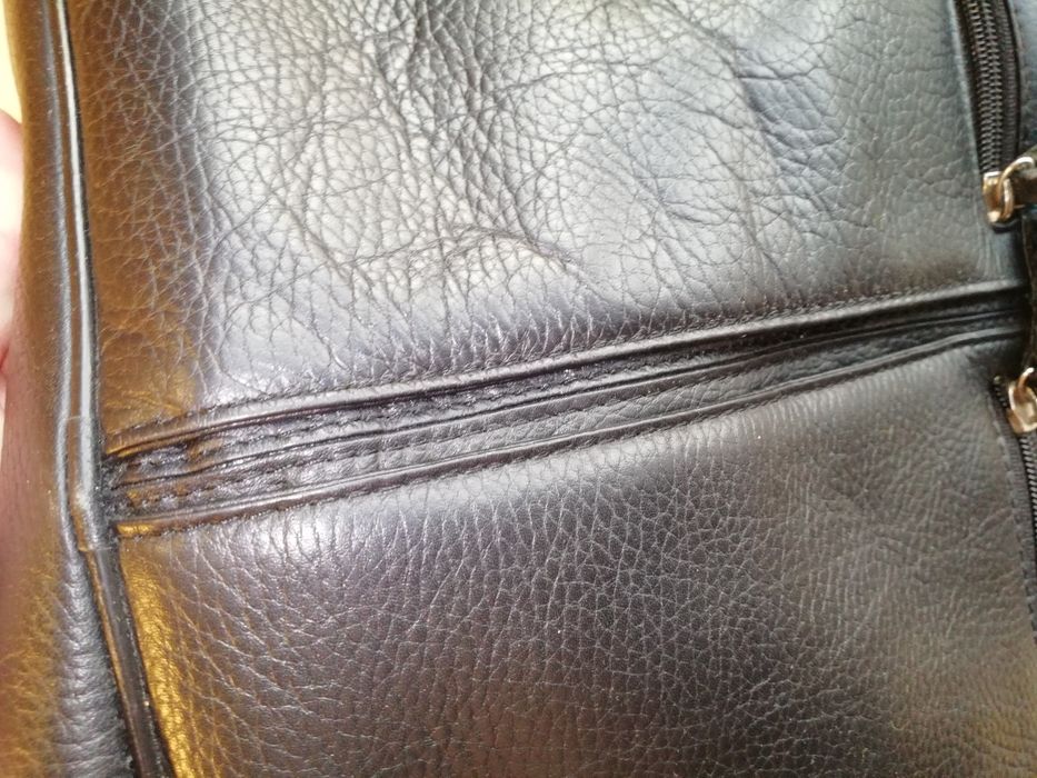 Діловий портфель-сумка з натуральної шкіри 40х30х10 см