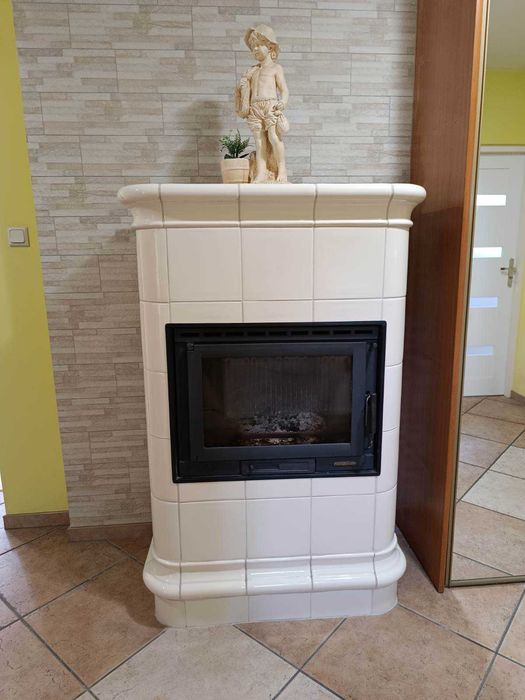 Piec kaflowy wolnostojący ROMA 13kW beżowy - NOWY