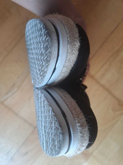 Buty czarne mokasyny na platformie VICES