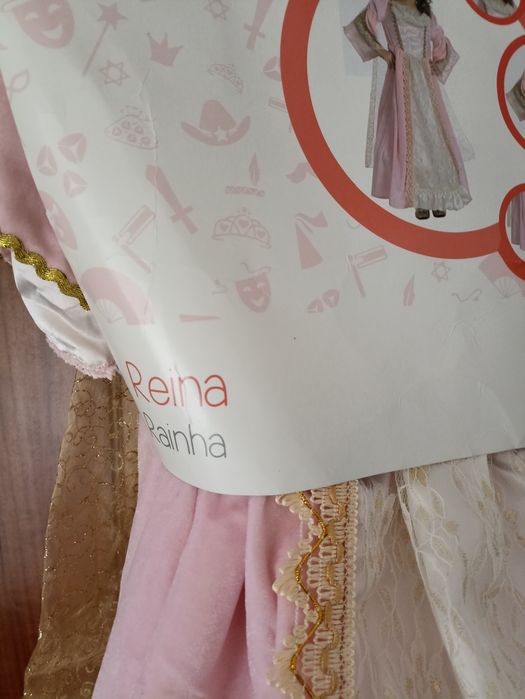 Fato de carnaval Rainha 4-6 A NOVO