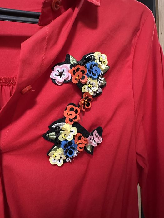 Сукня червона нарядна сорочка