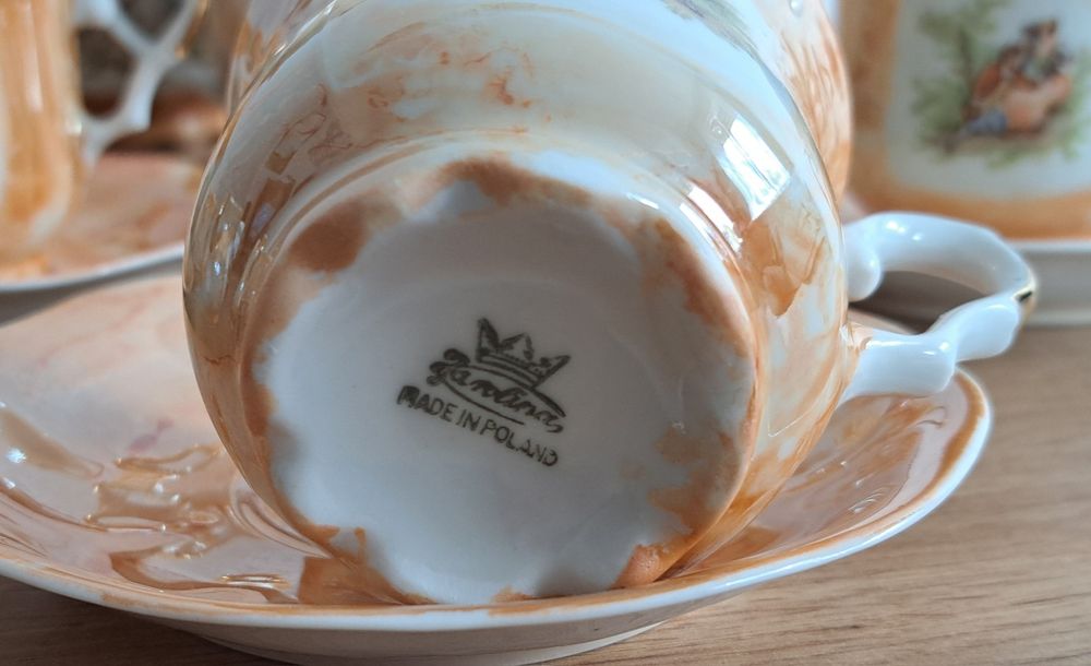 Serwis kawowy PRL polska porcelana Karolina
