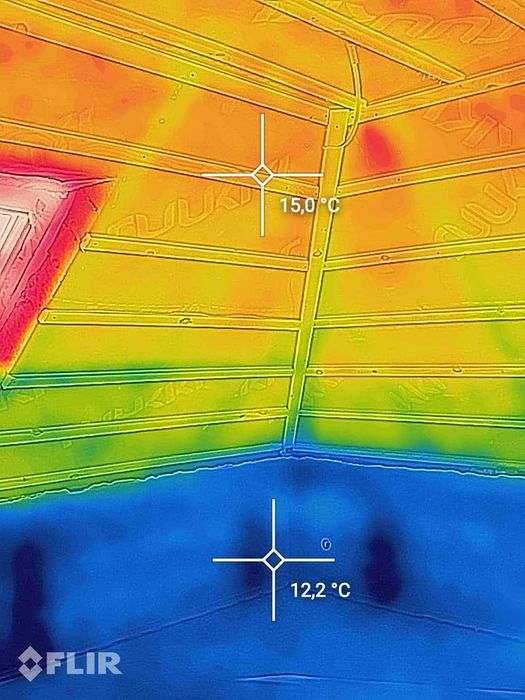 Wdmuchiwanie granulatu celulozy, wełny , termowizja, docieplenia