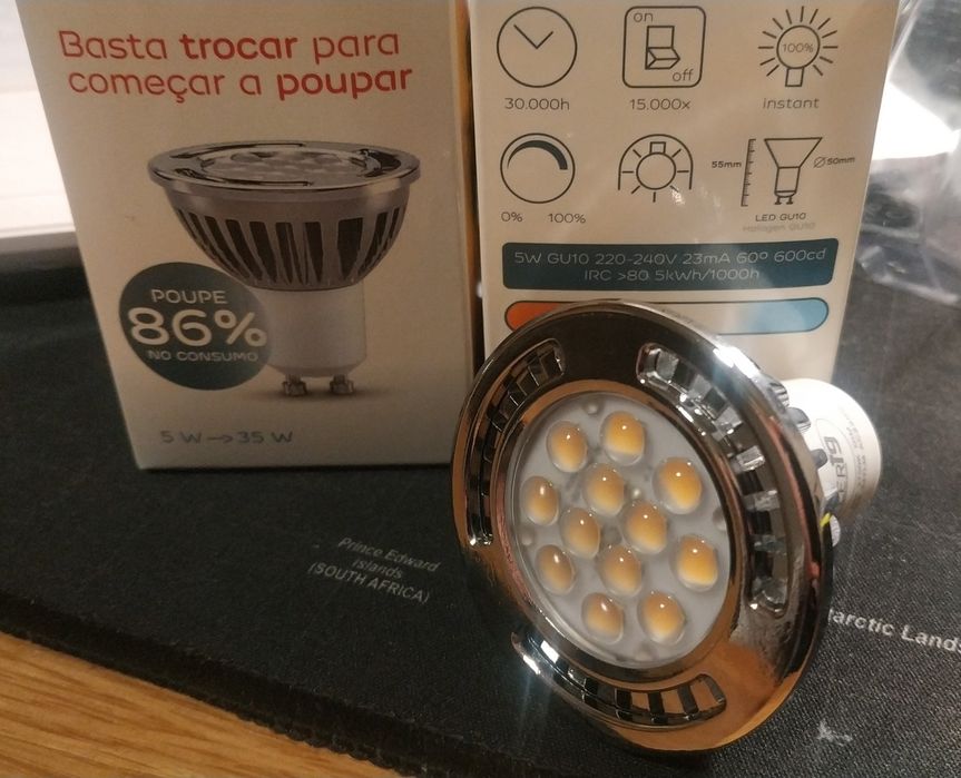 Lâmpada LED GU10 5w [Novo]