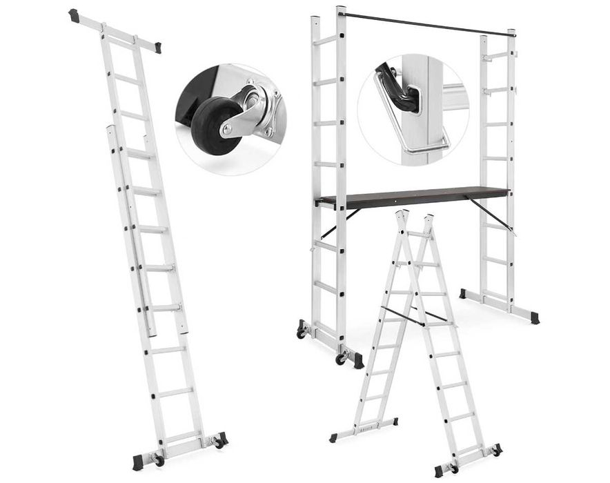 RUSZTOWANIE ALUMINIOWE / drabina / drabina rozstawna 2x8 NIEZBĘDNE