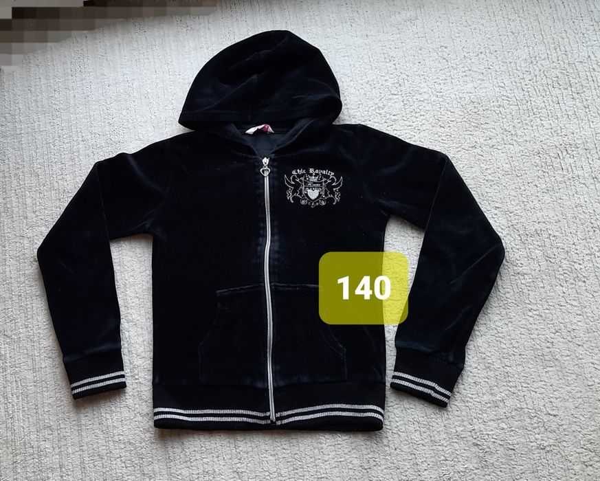 Rozpinana bluza z kapturem dla dziewczynki 140