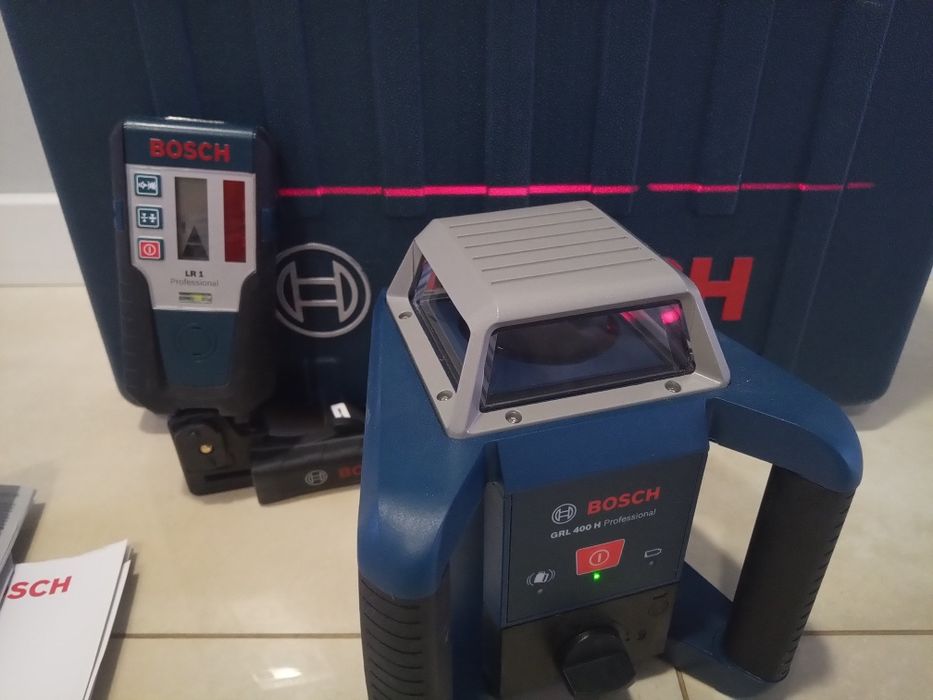 Niwelator laserowy Bosch grl 400H, 2024r ,laser, detektor lr1
