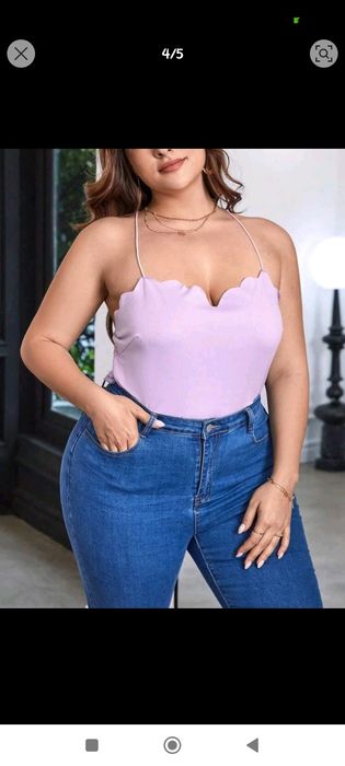 Top lilás renda nas costas NOVO tamanho 46