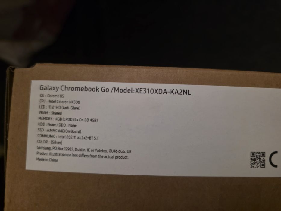 Portátil galaxy chromebook novo