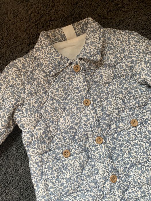 Casaco camisa acolchoado flores H&M - 9/12M