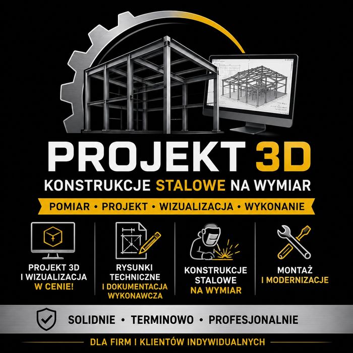 Konstrukcje  Stalowe  na  wmiar ,Projektowanie 3D | Wizualizacje ,Dokumentacja Techniczna