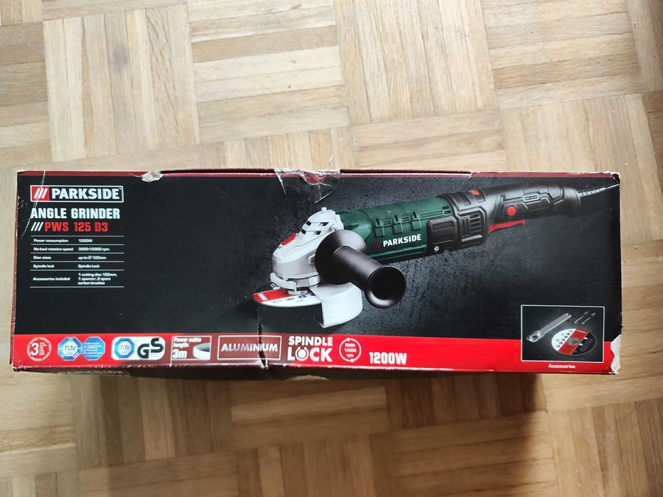 Parkside PSS 125 D3 Szlifierka kątowa