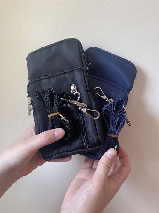 Bolsas para telemóvel e porta-moedas com tiracolo removível
