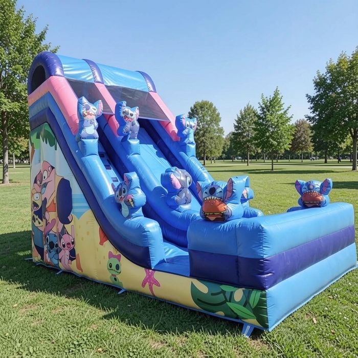 Dmuchana zjezdzalnia dmuchaniec stitch komunia urodziny wesele