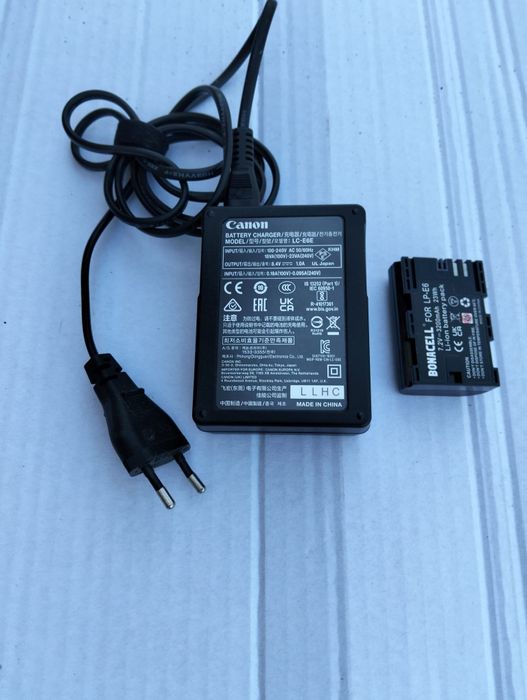 Carregador Canon e bateria