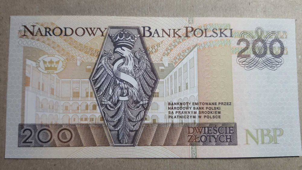 Rzadkosc !!! 200 Złotych 1994 błąd druku - BRAK HOLOGRAMU
