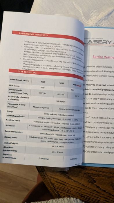 Grawerka Laserowa Co2 model JSM4030CL