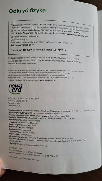 Odkryć fizykę 1 podręcznik