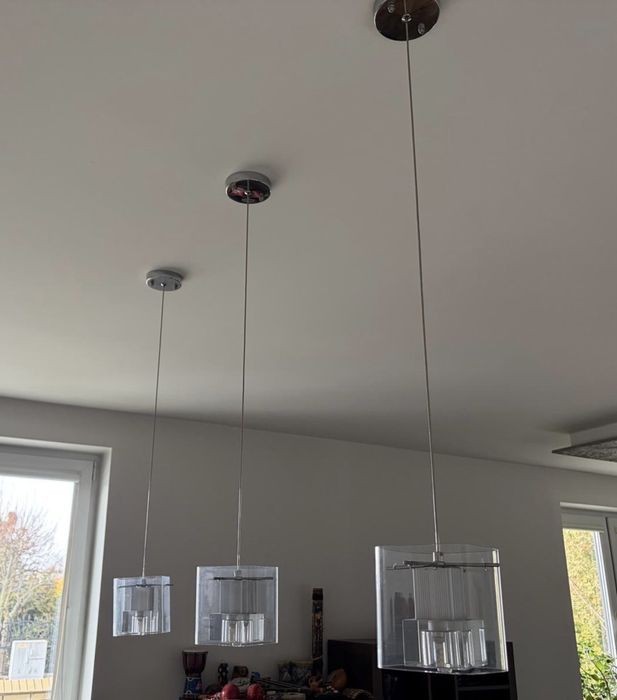 Lampa wisząca szklana