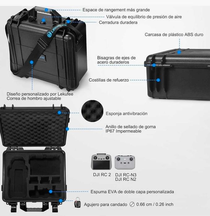 DJI Air 3S Fly More Combo (RC 2) + DJI Care Refresh + Mala Rígida IP67 – Apenas 2 horas de voo