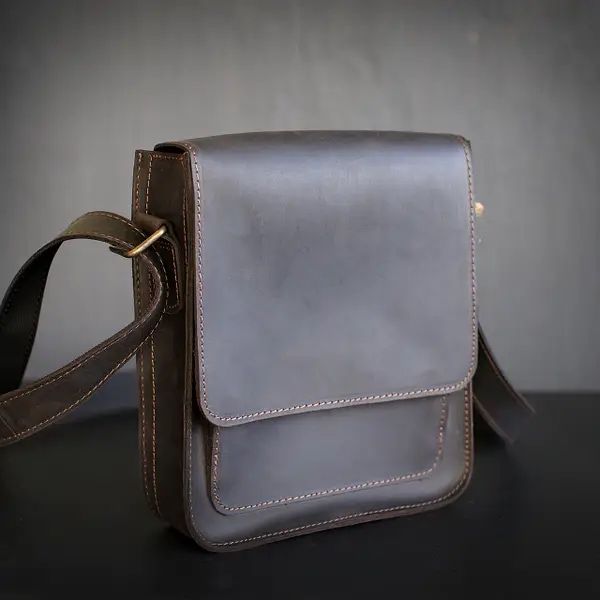 Чоловіча шкіряна сумка на подарунок для чоловіка чоловіку подарок