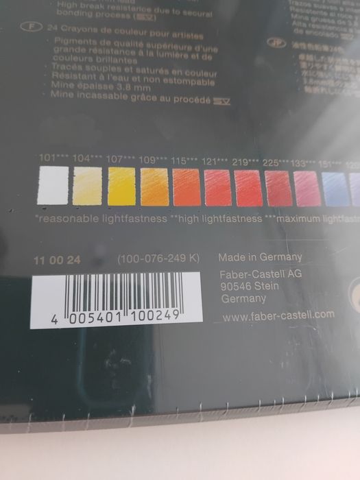 Komplet kredek.FABER CASTELL Polychrimos 24 szt.