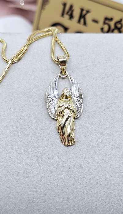 Złota zawieszka Anioł próba 585 14k
