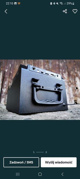 Kolumna nagłośnienie radio karaoke akumulator mikrofon