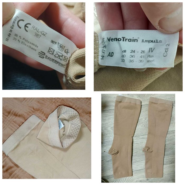 Компресійні гольфи VenoTrain Impuls, клас 2, розмір IV short