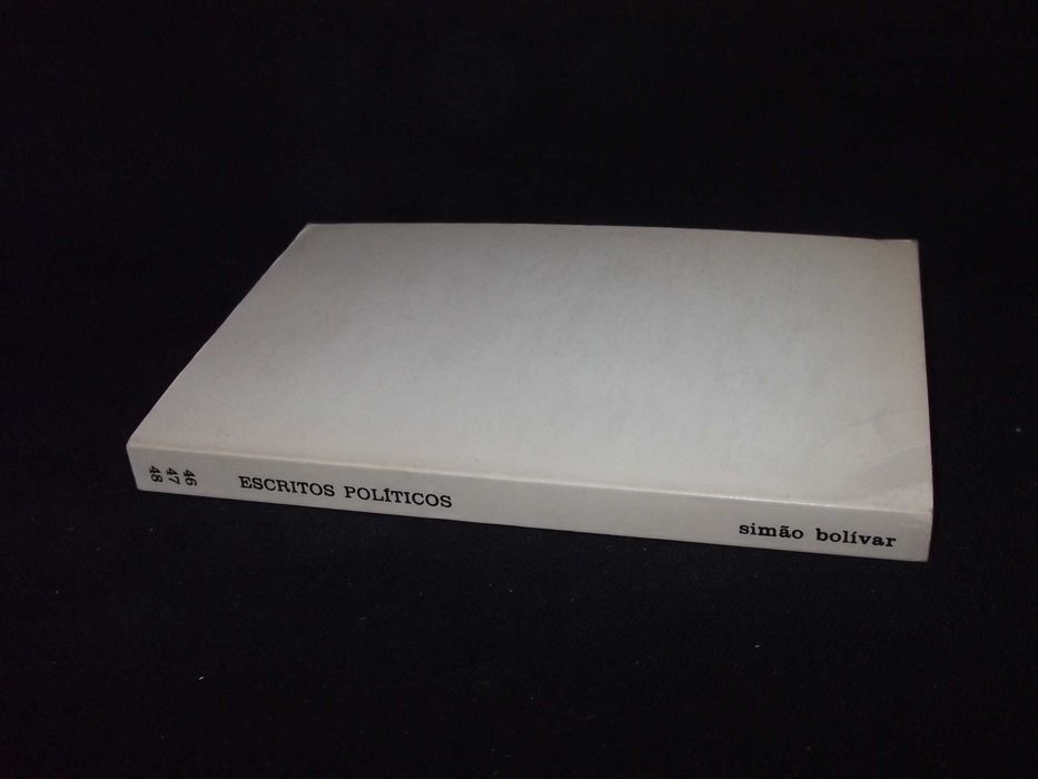 Livro Escritos Políticos Bolívar Estampa