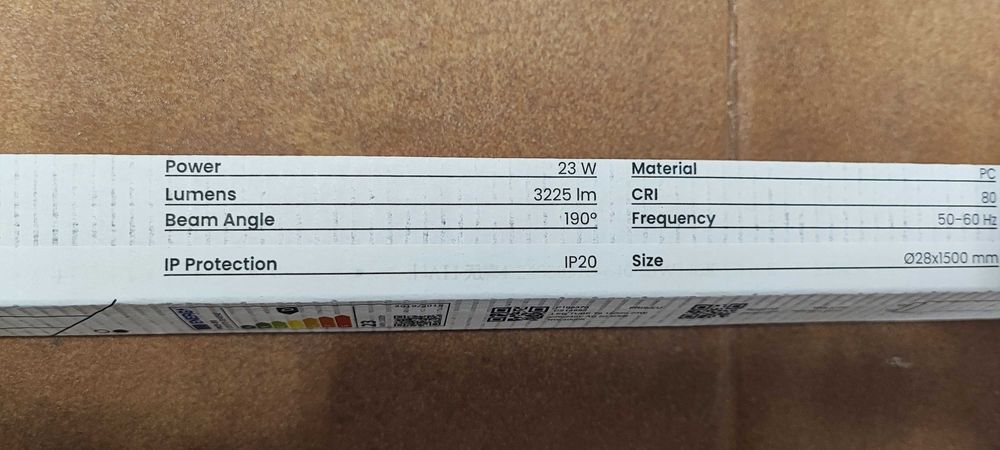 6 Lampadas Tubulares LED T8 G13 150 cm 23W 140lm/W 4000k NOVAS