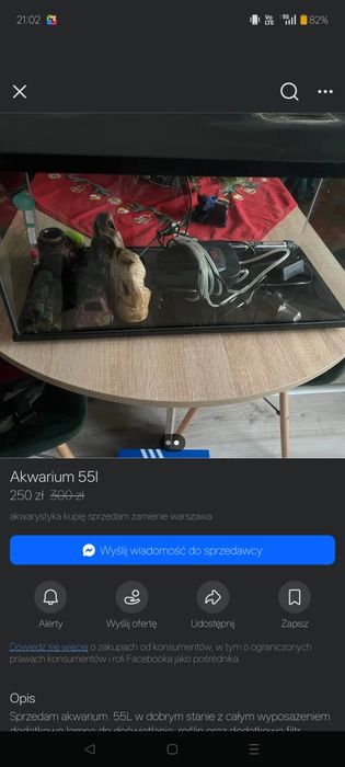 Sprzedam akwarium 55 L