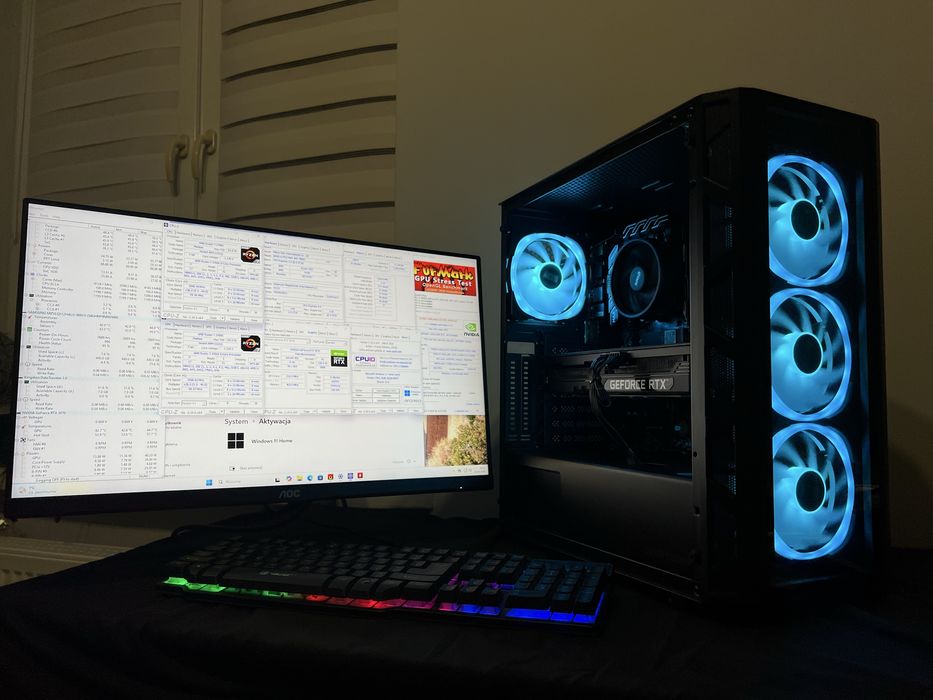 Komputer gamingowy / RTX 3070 / 7 3700X / 16GB RAM / 512GB SSD