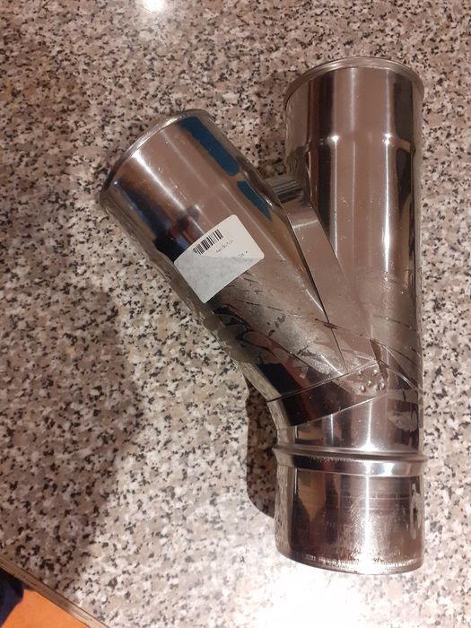 Forquilha  inox 80 taco e uniao  churrasqueira