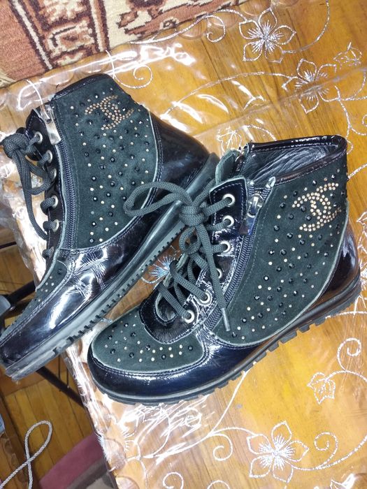 Демисезонные ботинки кожаные Турция