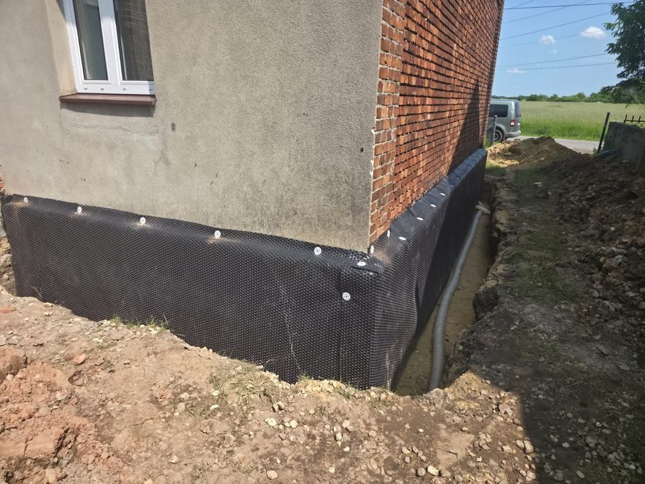 Izolacje fundamentów , fundamenty, drenaż, osuszanie,studnie
