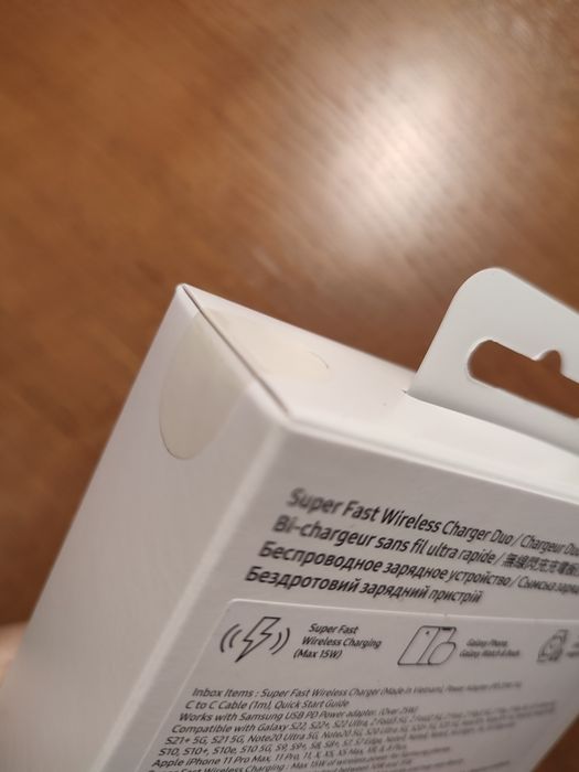 Carregador wireless super rápido duplo Samsung