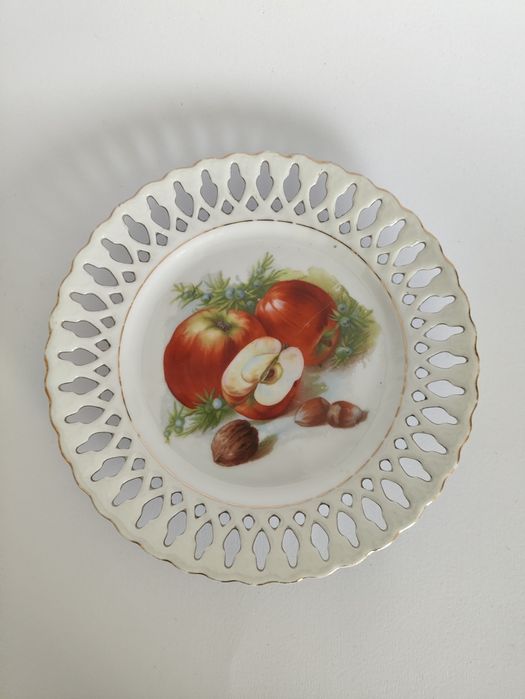 Prato antigo pintado à mão