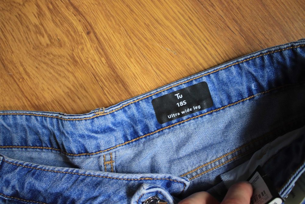 Spodnie Tu r. XXXL 46 18S jeansowe baggy nowe z metką