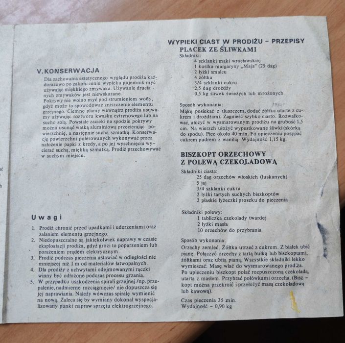 Używany i wiekowy prodiż