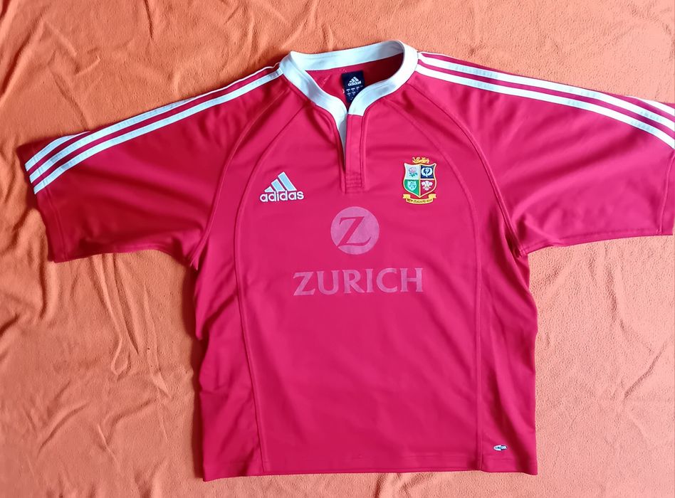 Vintage unikat czerwona koszulka reprezentacji Nowej  Zelandii  z 2005