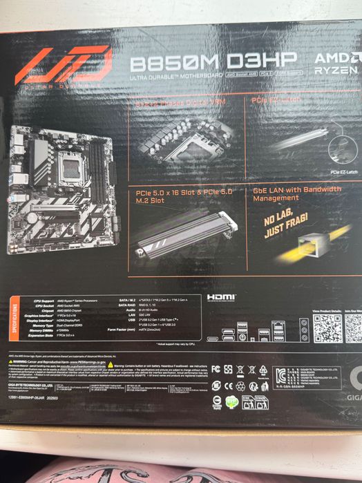 Материнська плата B850M D3HP + WiFi для ПК