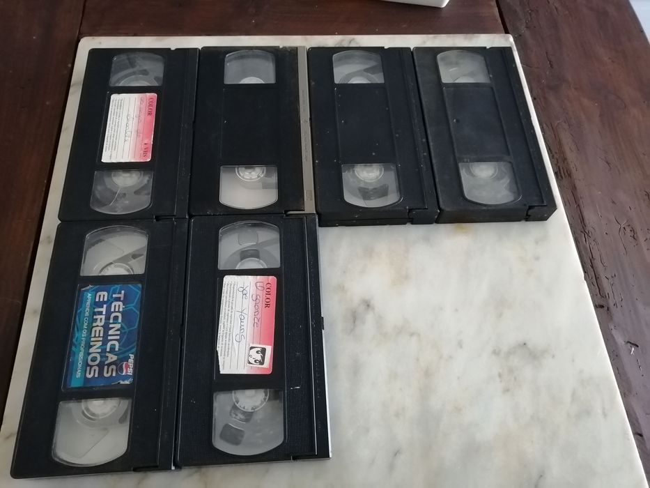 lote de cassetes vhs