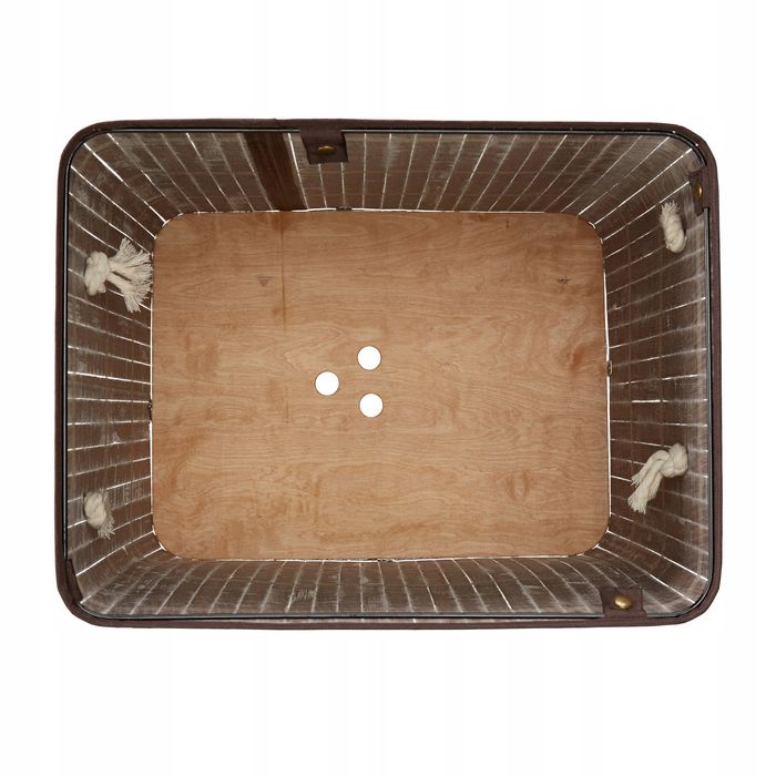 Kosz na pranie z przykrywką bambusowy składany Relaxdays 83l