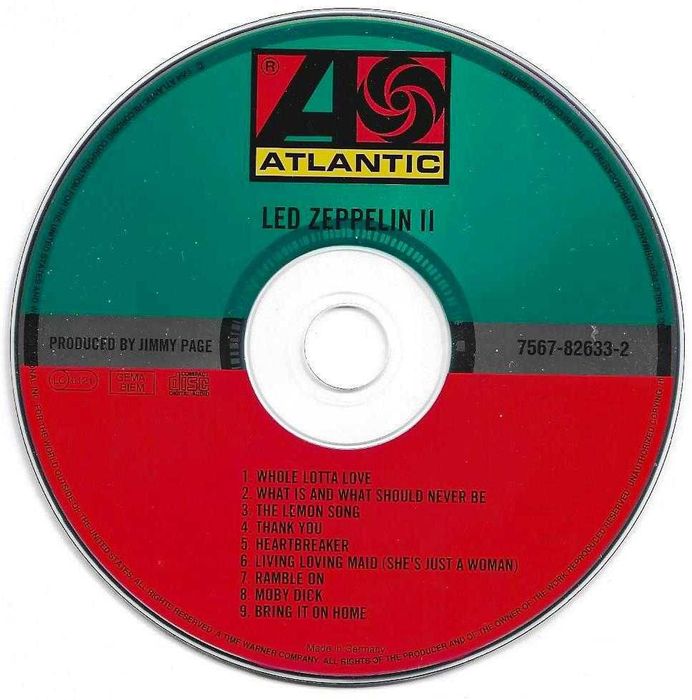 Led Zeppelin - - - - - Led Zeppelin II - - - - - CD