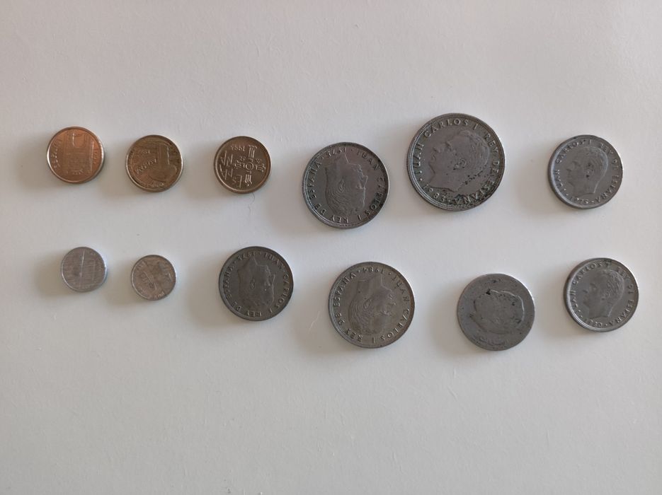 Moedas antigas vários países