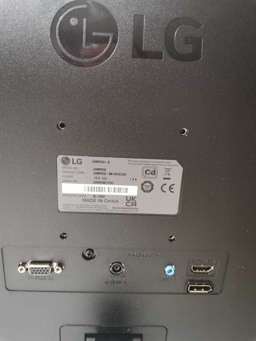 LG 24MP60G-B Gaming Monitor and Keyboard64283905644801123