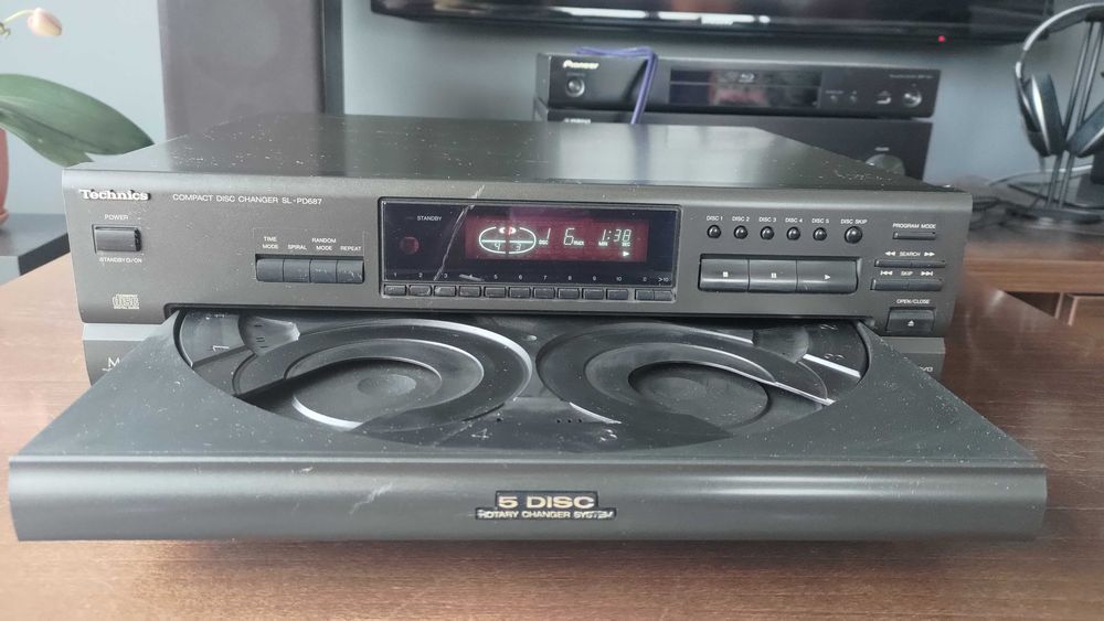 Odtwarzacz/Zmieniarka CD Technics - Compact Disc Changer SL-PD687